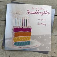 GRANDDAUGHTER BIRTHDAY - RAINBOW CAKE (XVN145)