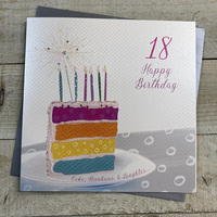 18TH BIRTHDAY - RAINBOW CAKE (XVNA18)