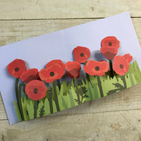 POPPIES Pop Up Card