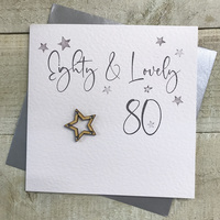 Age 80 Birthday - Silver STARS (STA80)