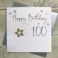 Age 100 Birthday - Silver STARS (STA100)