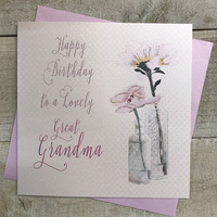 Great Grandma Birthday Flower Jars Card (VN88-GGM)