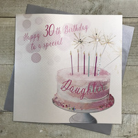 Large - Daughter age 30 - sparkler cake  (XVN150-D30)