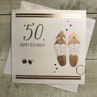 50TH BIRTHDAY - FOILED BROGUES (KMB50)