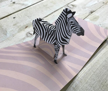 Zebra Pop Up Card  (TTT0803)