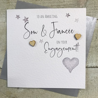 SON & FIANCEE - ENGAGEMENT - WOODEN STARS (S130-S)
