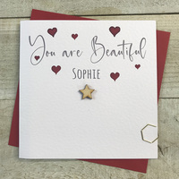 PERSONALISED - YOU ARE BEAUTIFUL - HEARTS & STAR (P22-9)
