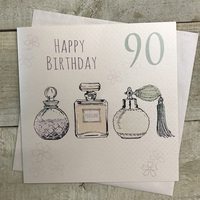 90th Birthday Card, Perfume Bottles  (EP90)