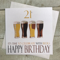 21 It's Time to Celebrate with Beers Happy Birthday (NBA21)