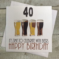40 It's Time to Celebrate with Beers Happy Birthday (NBA40)