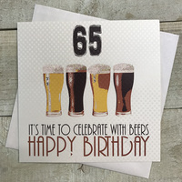 65 It's Time to Celebrate with Beers Happy Birthday (NBA65)