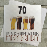 70 It's Time to Celebrate with Beers Happy Birthday (NBA70)