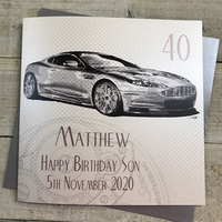 PERSONALISED AGE AND RELATION ASTON CAR (PPS53A & XPPS53A)