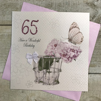 AGE 65 PEONIES & BUTTERFLY PDA65 (PDA65) (XPDA65)