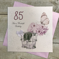 AGE 85 PEONIES & BUTTERFLY  (PDA85) (XPDA85)