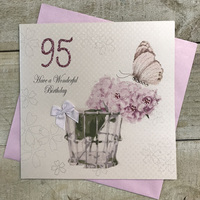 AGE 95 PEONIES & BUTTERFLY  (PDA95)