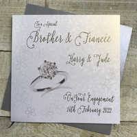 PERSONALISED ENGAGEMENT RING - BROTHER & SISTER IN LAW  (P20-37-BRO)