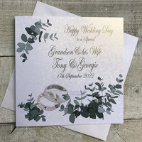 WEDDING RINGS & GREENERY - GRANDSON & WIFE (P20-65-GS)