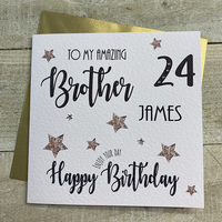 PERSONALISED AGE BROTHER BIRTHDAY CARD (P20-45-BRO)