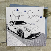 SUPER DAY - BIRTHDAY CAR CARD (XS185)