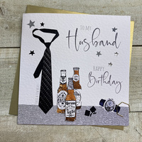 HUSBAND BIRTHDAY - TIE AND BEERS (S194 & XS194))