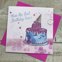 ICE CREAM CAKE BIRTHDAY CARD (R102)
