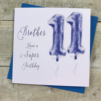 Brother 11th Birthday, Blue Helium Balloon (HB11-BRO)