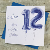 Son 12th Birthday, Blue Helium Balloon (HB12-S)