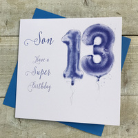 Son 13th Birthday, Blue Helium Balloon (HB13-S)