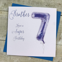 Brother 7th Birthday, Blue Helium Balloon (HB7-BRO)