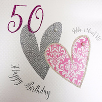 AGE 50- TWO HEARTS   (XSSH50)
