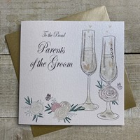 PARENTS OF THE GROOM - FLUTES & FLOWERS (LL235-DT-PG)
