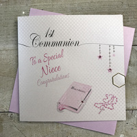 1st Communion To a Special Niece, Pink Bible (LL256-N)