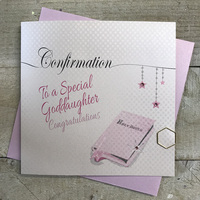 Confirmation To a Special Goddaughter, Pink Holy Bible (LL258-GODD)