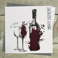 Wine Splatters & Bottle (MT27)