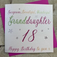 Gorgeous Beautiful Wonderful Granddaughter Happy 18th (N21g-18)