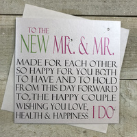 To The New Mr & Mr (N51a)