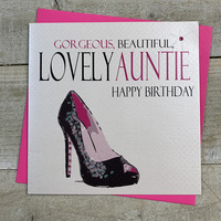 Gorgeous, Beautiful, Lovely Auntie, Black Heel (N63-a)
