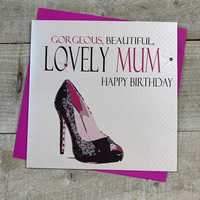 Gorgeous, Beautiful, Lovely Mum, Black Heel (N63-m)