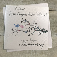 Granddaughter & Husband, Anniversary Love Birds Tree (PD281)
