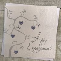 Engagement Silver Heart Tree (WB195)
