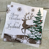 To My Husband - Reindeer & Tree (F3-H)