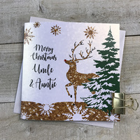 Uncle & Auntie - Christmas Reindeer & Tree (F3-UA)