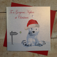 Gorgeous Nephew - Christmas Polar Bear (X14-48)