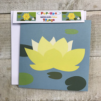 YELLOW WATERLILY - POP UP CARD (TTT2012)
