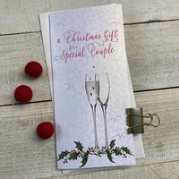 SPECIAL COUPLE CHRISTMAS MONEY WALLET - FLUTES (WBW49)