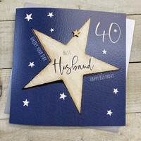 HUSBAND AGE 40 - BIG STAR CARD (S198-H40)