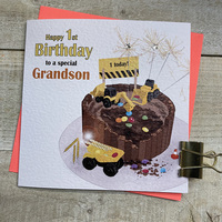 AGE 1 GRANDSON DIGGER CAKE (R220)