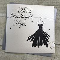 Merch Penblwydd Hapus Black Dress Welsh Birthday Card(WLL210)