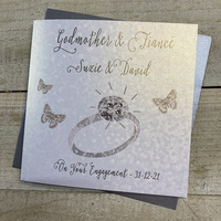 GODMOTHER & HER FIANCE ENGAGEMENT PERSONALSIED CARD (P18-20GODM)
